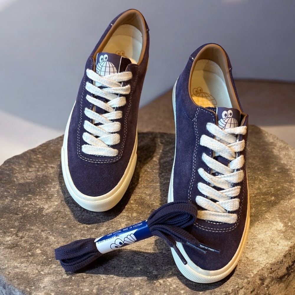 Logan Berry Purple Suede Sneakers